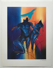 Nude blue abstract 1, by  Claus Schenk,  reproduction print