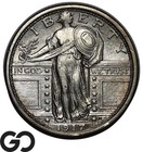 1917 Standing Liberty Quarter, Type 1, Choice Au+