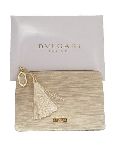 BVLGARI パフューム ポーチ BVLGARI PARFUMS MAKEUP BAG BLUE WITH SPRAKLE WITH PACKING
