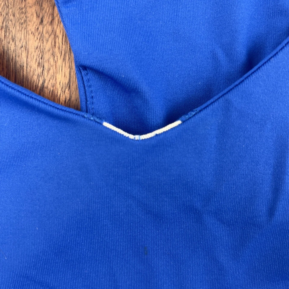 Sujetador deportivo Ralph Lauren para mujer talla mediana M sin mangas azul marino atlético Foto 4 de 4