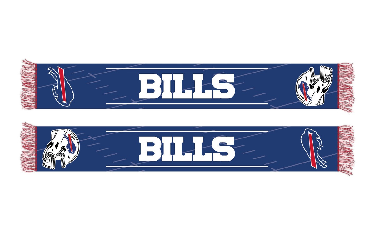 Bills Team Schal - Gestrickter Fan-Schal 145x20 Cm Für Echte Fans