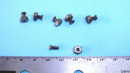Six USED Screws for Brother Knitting Machine main bed 2.38-56 X 7