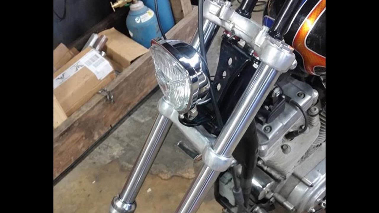 NoBrow Headlight Mount CHROME Harley Sportster Big Twin Triumph