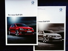 VW Golf 6 GTI brochure, 4.2009 with price list/insert technology