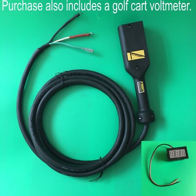 EZGO TXT/Medalist Golf Cart Powerwise Charger Cord with Handle Plug