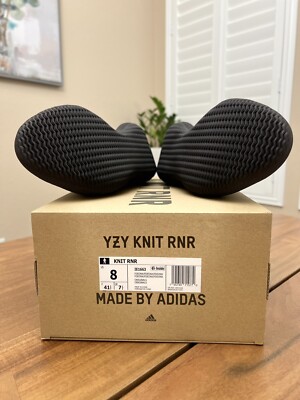 Adidas Yeezy Knit RNR FDEONX Fade Onyx Men Size 8 #IE1663 Brand