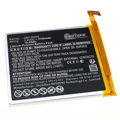 3,8V Akku Li-Polymer für Doro 8050 DBS-0230 - ersetzt DBV-3000A - 2700mAh