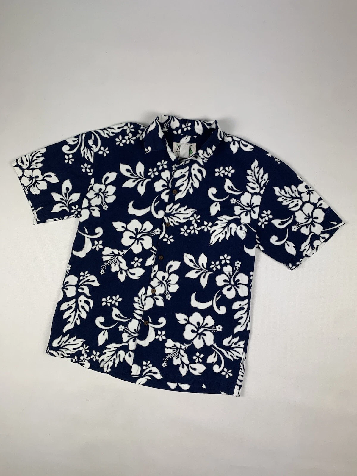 KY’S hawaiian short sleeve multicolor vintage button up shirt