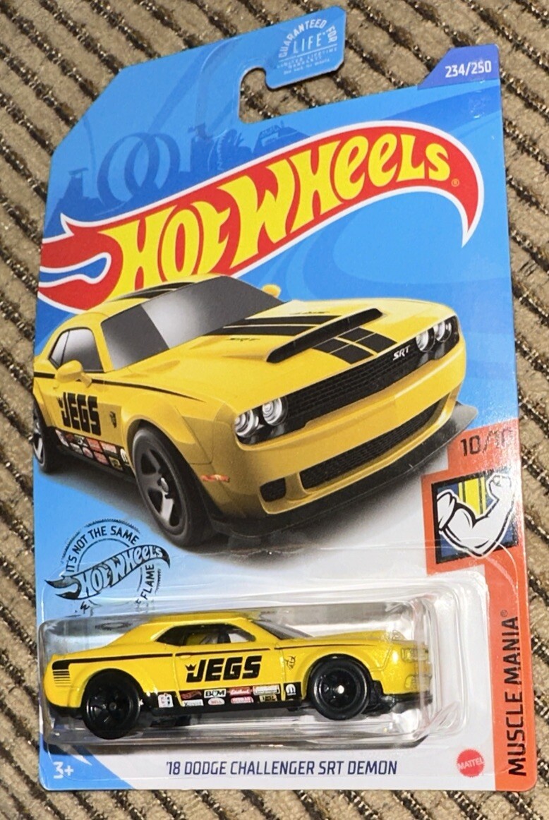 Hot Wheels '18 Dodge Challenger SRT Demon Jegs New | eBay