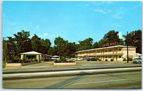 Postcard - Siesta Motel, Charleston Heights - North Charleston, South Carolina