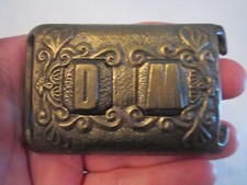 LETTER W O INITIALS BELT BUCKLE - 3" X 2 1/2" - HEAVY - GW8