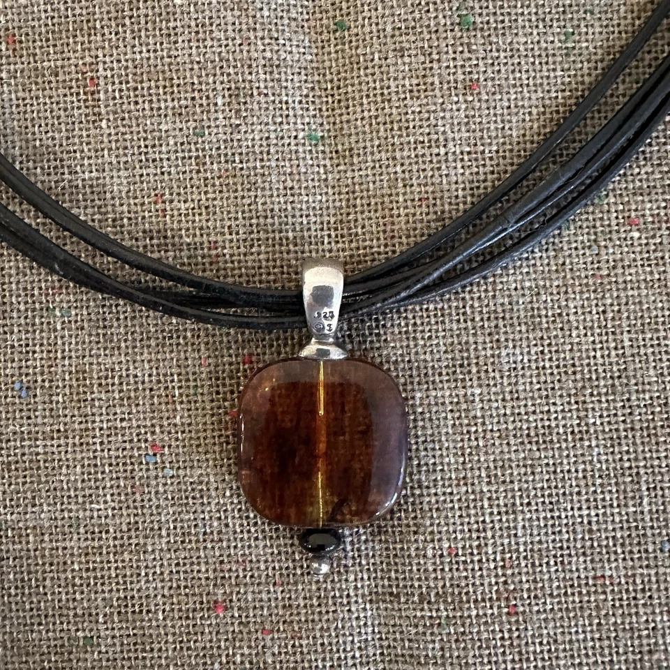 Collar colgante ámbar Silpada Foto 3 de 4