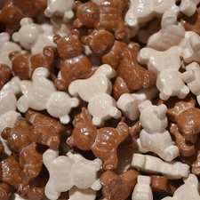 TEDDY BEAR SPRINKLES, Birthday Cake Decor, Edible Candy Sprinkles Baking Supply,