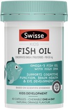 Swisse Kids Fish Oil 60 Chewable Caps