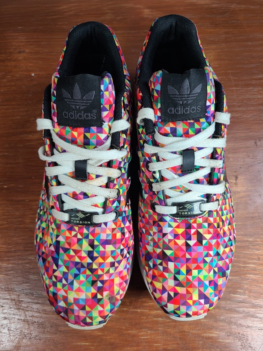 Adidas Torsion ZX Flux MultiColor Prism Running Shoes M19845 Adidas Torsion ZX Flux MultiColor Prism Running Shoes M19845