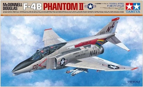 Tamiya 1/48 Aircraft Series No.121 McDonnell Douglas F-4B Phantom II Plastic - 第 1/7 張圖片