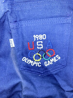 Vintage 1980's Levis 1980 USA Olympic Games Jeans, Deadstock NWT
