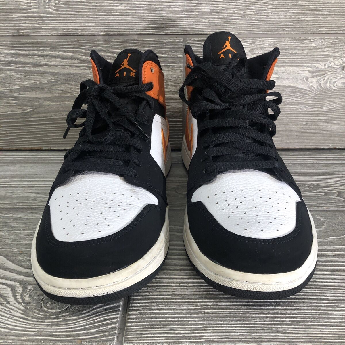 Nike Air Jordan 1 Mid Shattered Backboard 554724-058 Orange Nike Air Jordan 1 Mid Shattered Backboard 554724-058 Orange