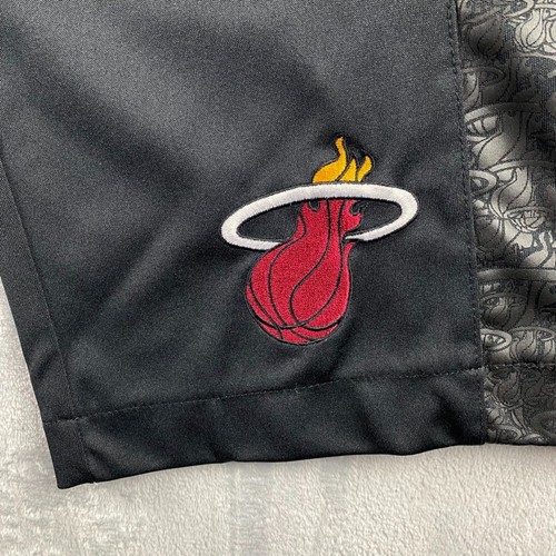 Miami Heat Sweatpants Mens Medium Black Adidas Trefoil Firebird Limited Edition - Picture 3 of 13