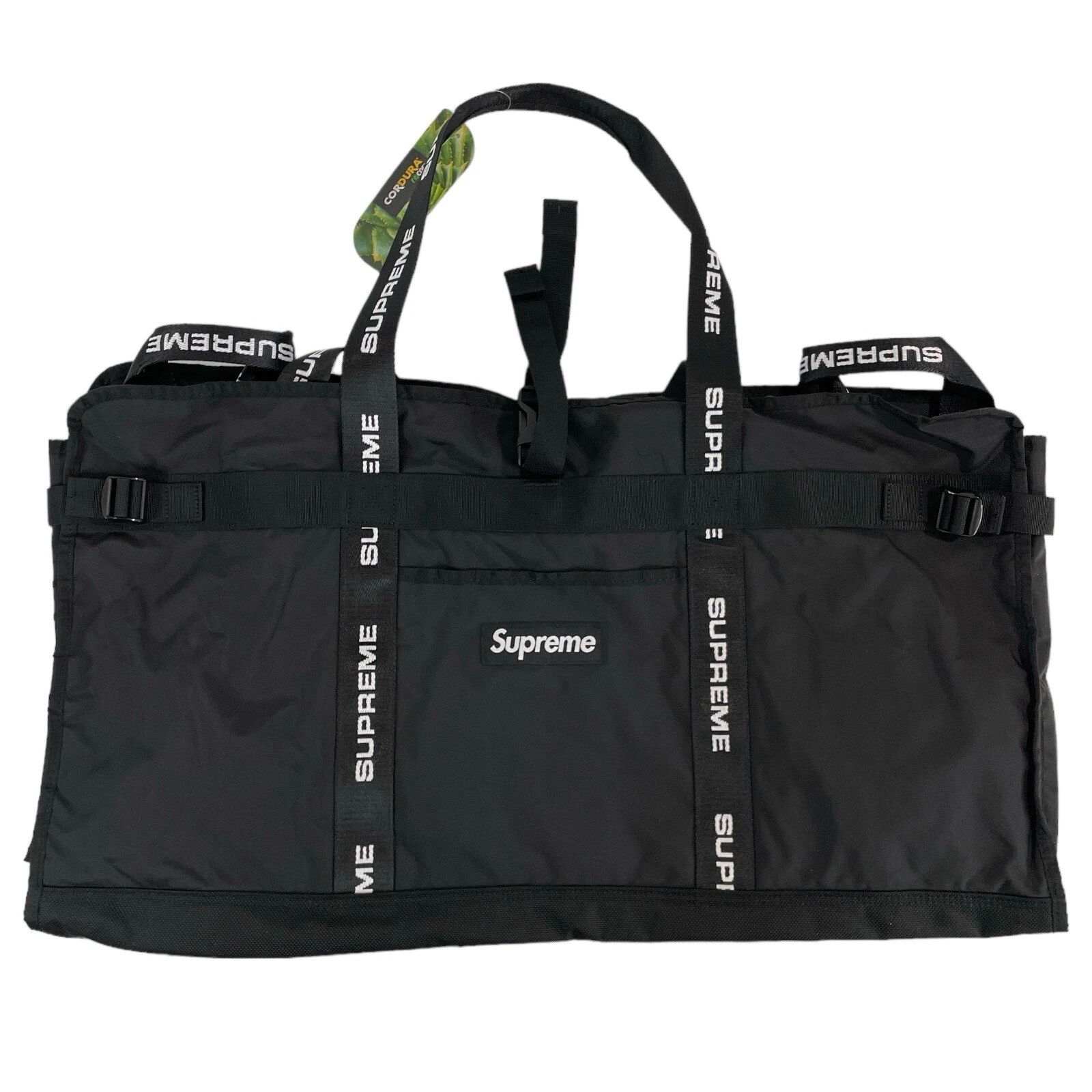 Sac fourre tout Supreme Large Haul noir FW22 Supreme New York 2022 flambant neuf 