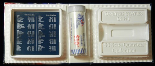 2000 MASSACHUSETTS D-MINT STATEHOOD QUARTER ROLL-SCARCE EARLY US MINT PACKAGING - Picture 5 of 7