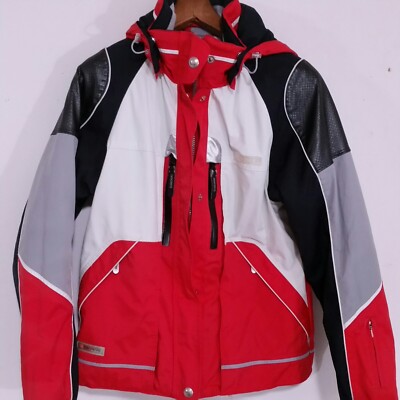 Vintage Descente Ski Jacket Red Coat Titan Thermo Snow Winter