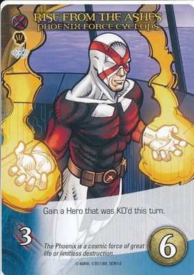 PHOENIX FORCE CYCLOPS Upper Deck Marvel Legendary RISE FROM THE