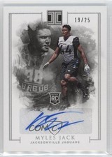 2016 Panini Impeccable Rookie Auto Silver 19/25 Myles Jack #110 Auto 0z30