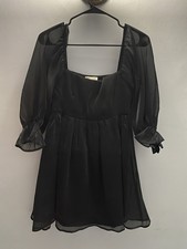 Thirty thirty L/A Black  sheer overlay Dress S Wedding, Semi formal, Holiday