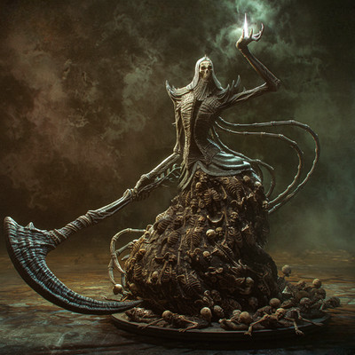 Queen of Want | Dark Souls | Resin Figur 29cm | Bulkamancer | UNBEMALT