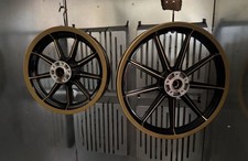 Vintage 9 Spoke Fxr Wheels New 34 Axle Timken Bearing Seals Fresh Powder Coat