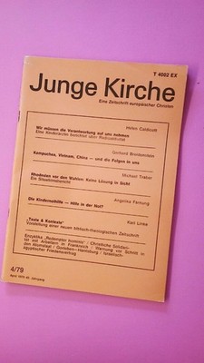 163749 JUNGE KIRCHE 4/79 eine Zeitschrift europäischer Christen