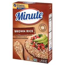 Minute Brown Rice, Instant Brown Rice for Quick Meals, 28-Ounce Box