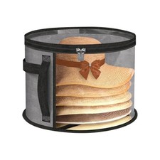 Extra Large Clear Hat Storage Box 16" x 16" x 11" Holds 5-7 Hats