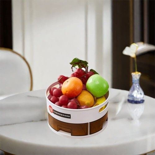 Multi-Cell 360° Rotating Storage Tray Round Spice Storage Rack Countertop - Picture 3 of 12