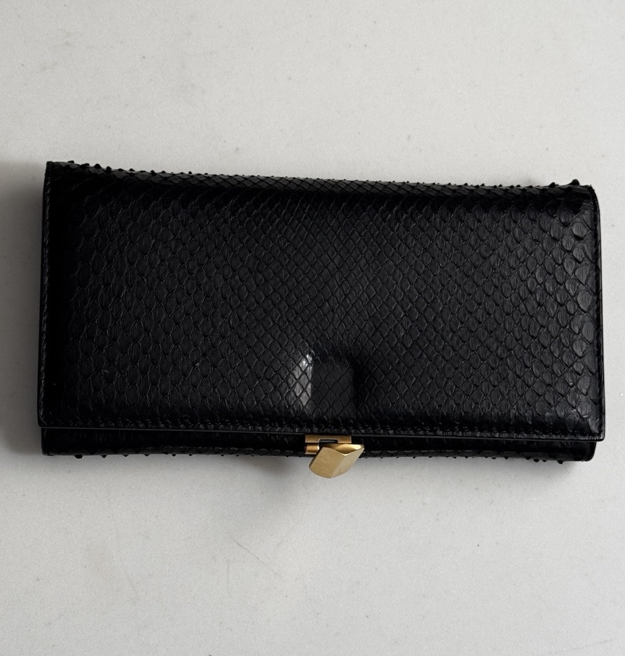 RARE Calvin Klein Collection Genuine Python Wallet - image 13