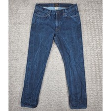 Filson Mens Jeans 34x34 Raw Indigo Made in USA Denim Straight Leg Medium Wash