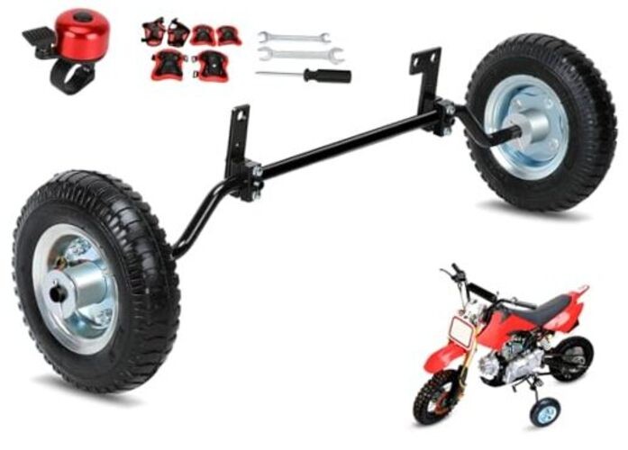 Dirt Bike Training Wheels 50cc with Bell Replacement for Razor MX350 MX400 