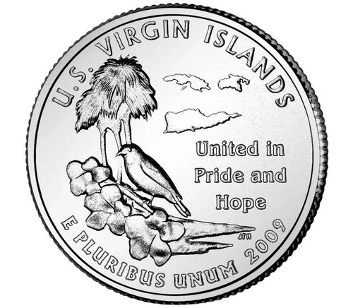 2009 P&D U.S. Virgin Islands  US Territories coins Quarters from Mint Set - Bild 4 von 4