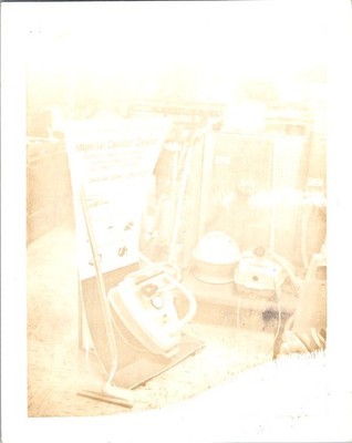 Imperial Canister Cleaner Trade Show Sign Photograph 1960s Sepia