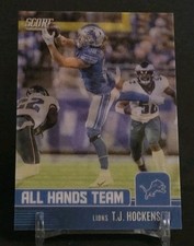 T.J. Hockenson All Hands Team  #AH20 2022 Score Football Detroit Lions SP