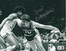 LOUIE DAMPIER signed (KENTUCKY WILDCATS) basketball 8X10 photo BECKETT BV13279