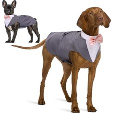 Dog Tuxedo for Small Medium Large Doggie, Detachable Dog Formal Wedding Suit ...