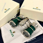 💥 Auction Rolex Green Lacquer Engraved Opera Binoculars Rare Collectible🔥 — photo 2