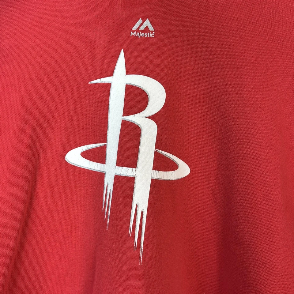 Houston Rockets Hoodie Mens Large Red NBA Basketball Pullover Fleece Sweatshirt - Image 4 of 4