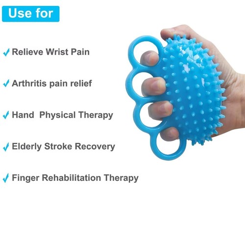 Finger Exerciser Balls for Hand Physical Therapy, Hand Grip Strength Trainer ... - Foto 2 di 7