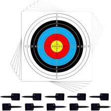 Archery Targets Paper,16in/23.6In Standard 16x16", 30 PCS 16X16in+10 Pin 