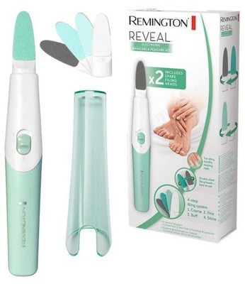 Remington Reveal Maniküre + Pediküre Set elektrisch Aufsätze Nagel-Pflege Feile