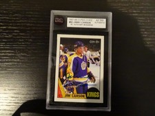 1987-88 OPC #92 Jimmy Carson Rookie-Auto cert Graded AUTO authentic