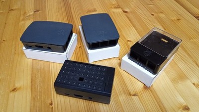 Original Raspberry Pi case Gehäuse schwarz für alle 3er-Modelle 4 Stück